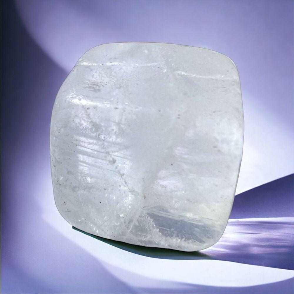 Clear Quartz Crystal Die Cube Meditation Stone